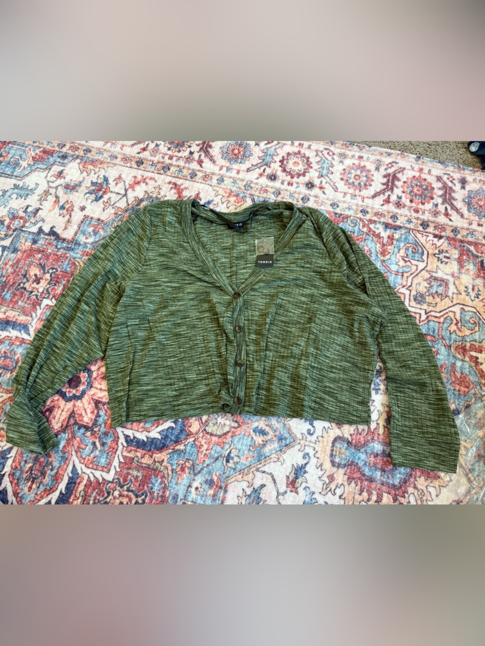 NWT Torrid Space Dye Cardigan V-Neck Sweater